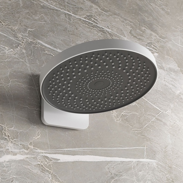 Душевая система со смесителем Vincea  VSFW-2F12TMW монтаж встраиваемая в стену с термостатом белый матовый