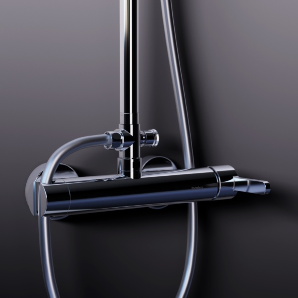 Душевая система со смесителем Damixa Scandinavian Pure 936710000 монтаж настенная без термостата хром