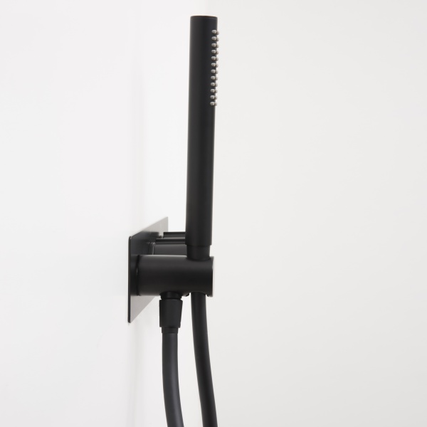 Смеситель для душа Wasserkraft Elbe 7488 встраиваемый в стену 
с термостатом черный