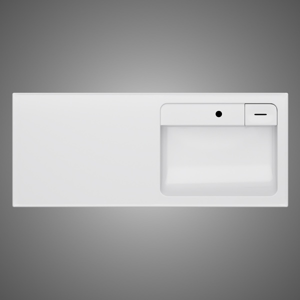 Раковина  прямоугольная Am.Pm X-Joy M85AWPR1201WG литьевой мрамор цвет белый глянцевый