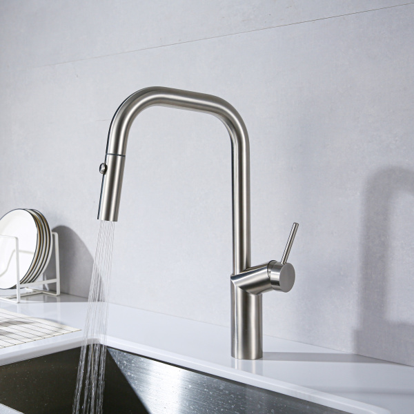 Смеситель для кухни Vincea  VKF-107BN без подключения к фильтру брашированный никель