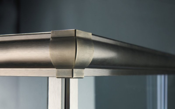 Душевой угол Cezares Giubileo GIUBILEO-A-2-80-SCORREVOLE-C-Br квадратная   стекла прозрачные, профиль бронза