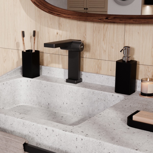 Смеситель для раковины Wasserkraft Elbe 7410 черный