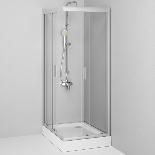 Душевой угол Am.Pm Gem W90G-403-090MT квадратная   стекла , профиль 