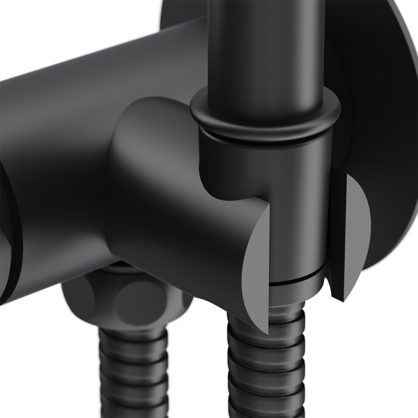 Гигиенический душ Damixa Option 217000000 встраиваемый в стену черный матовый