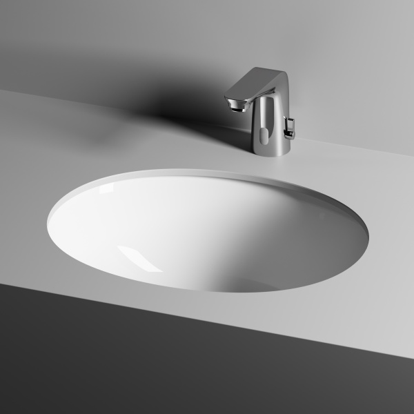 Раковина встраиваемая снизу овальная Ceramica Nova Element CN6042 фарфор цвет белый
