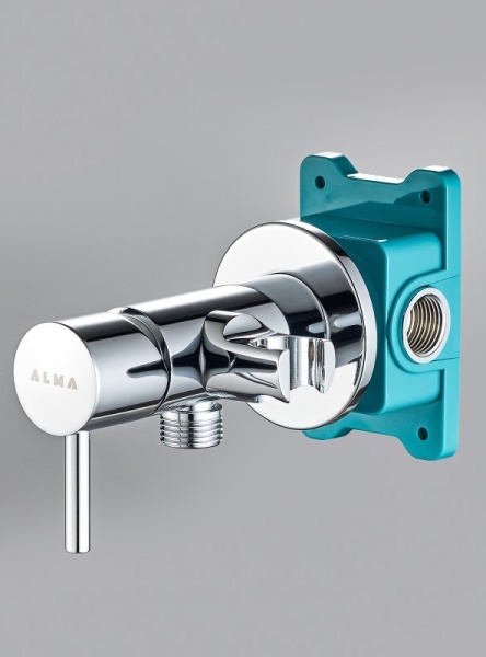 Гигиенический душ ALMAes Benito AL-859-01 встраиваемый в стену хром