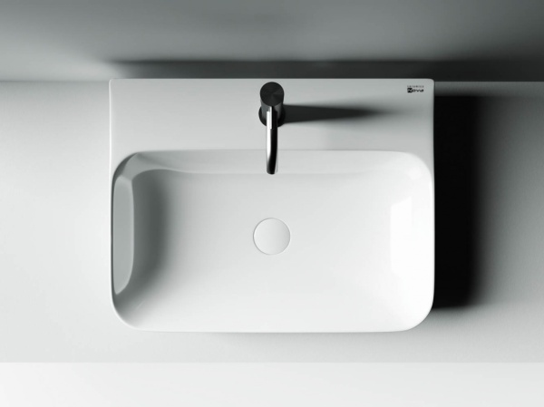 Раковина подвесная прямоугольная Ceramica Nova Aura CN2001 фарфор цвет белый