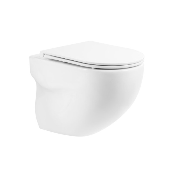 Унитаз подвесной BelBagno Onda BB066CHR Rimless фаянс белый