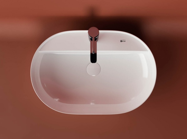 Раковина накладная овальная Ceramica Nova Modo CN2004 фарфор цвет белый