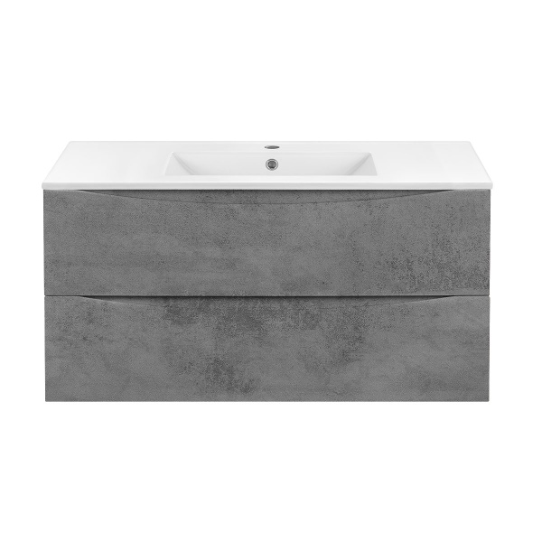 Тумба  подвесная Vincea Mia VMC-2MC100BT 100 см  2 ящика цвет Beton 