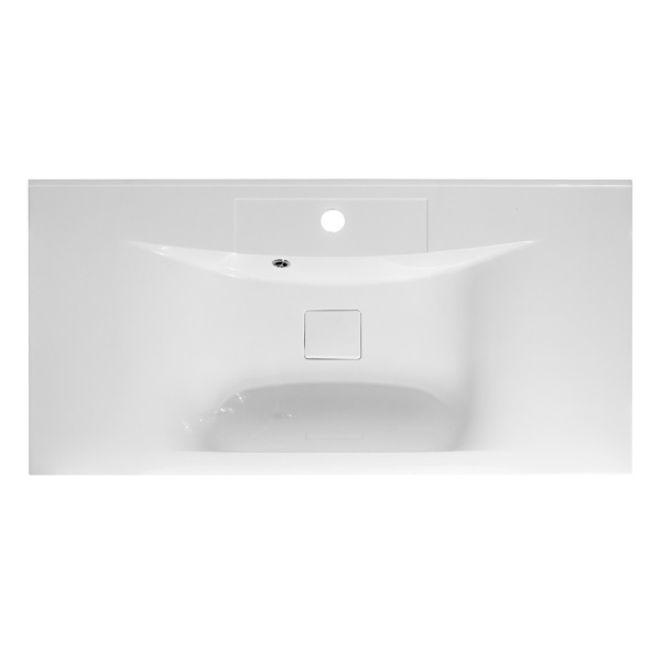 Раковина мебельная прямоугольная BelBagno  BB900/450-LV-MR-PR литьевой мрамор цвет белый