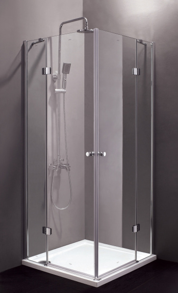 Душевой угол Cezares Verona VERONA-A-2-100-P-Cr квадратная   стекла прозрачные, профиль хром