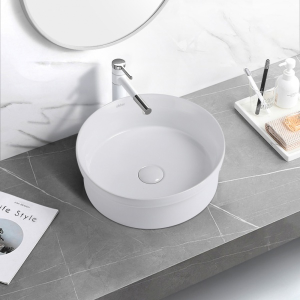 Раковина  круглая Abber Bequem AC2103 керамика цвет белый