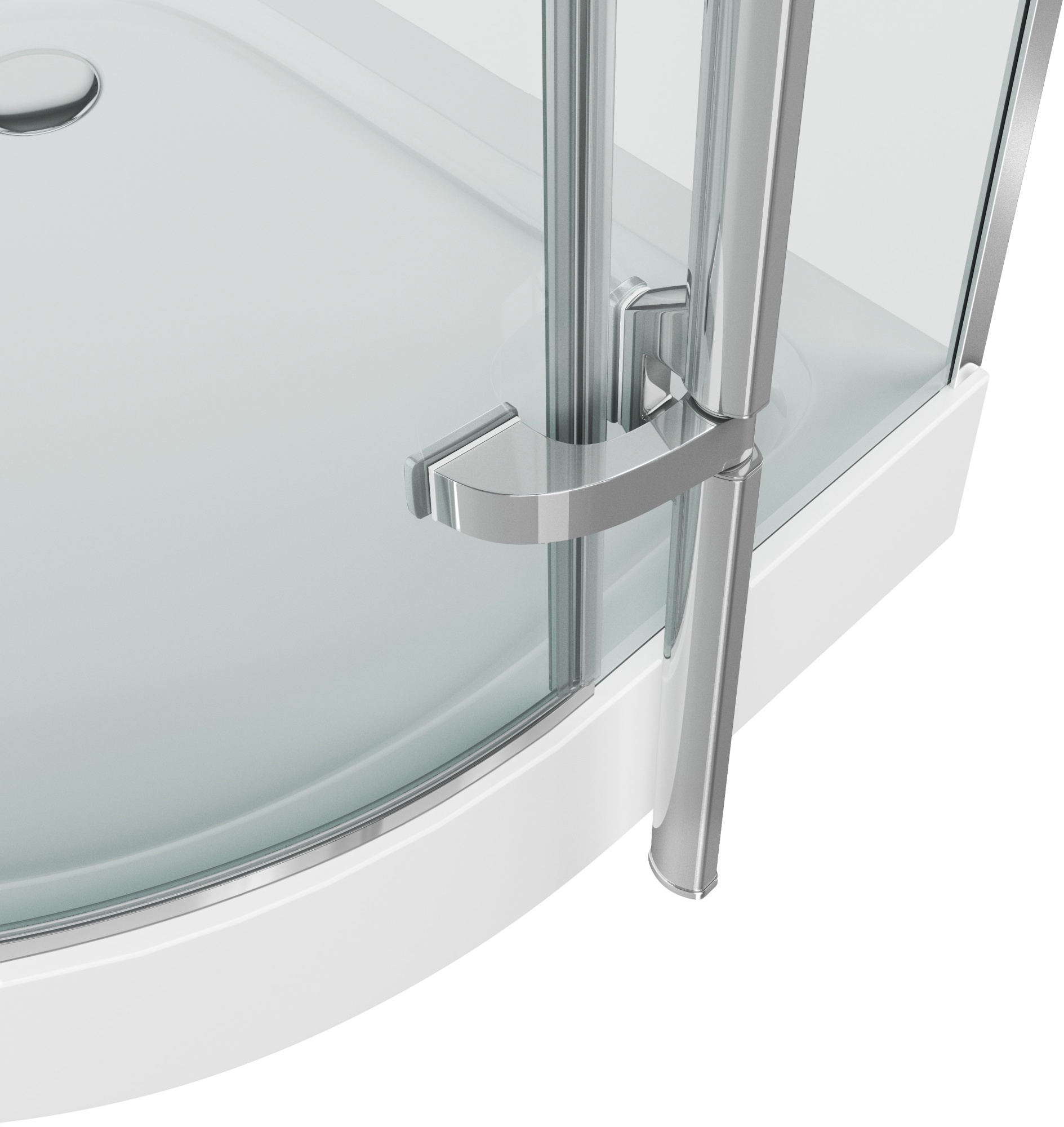 Душевой угол Grossman Style GR-5090 четверть круга  стекла , профиль 