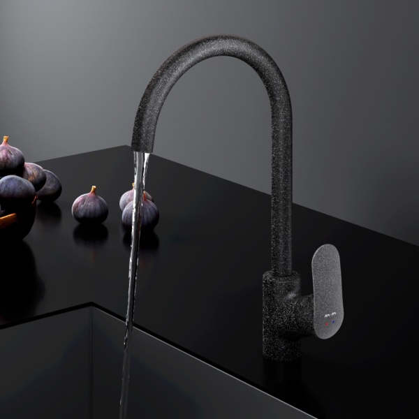 Смеситель для кухни Am.Pm Like F8007122 без подключения к фильтру элегантный черный