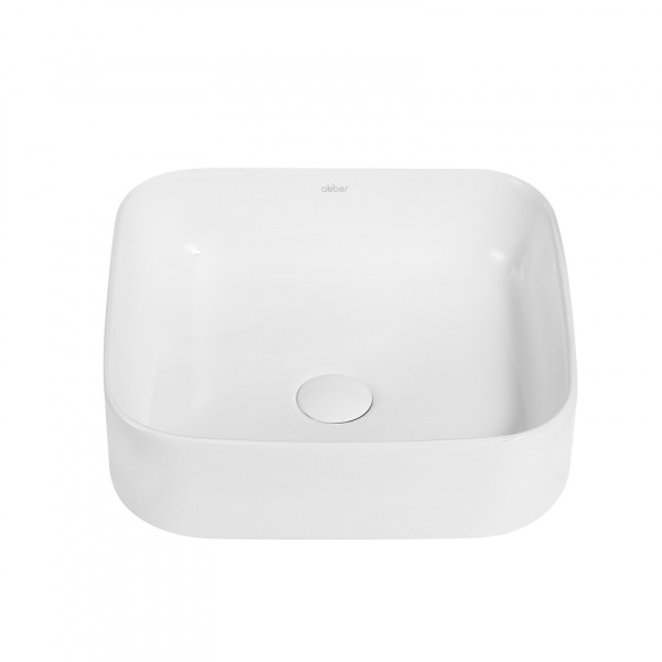 Раковина  квадратная  Abber Rechteck AC2211 фаянс цвет белый