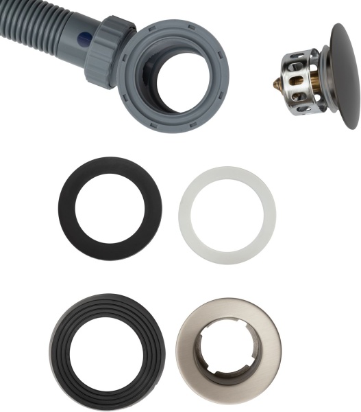 Слив-перелив для ванны атомат Allen Brau Priority 5.31027-MG латунь/пластик брашированный 