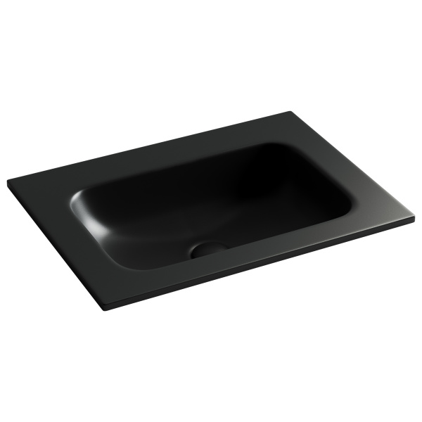 Раковина мебельная прямоугольная Ceramica Nova Grace CN7011MBwx фарфор цвет черный матовый