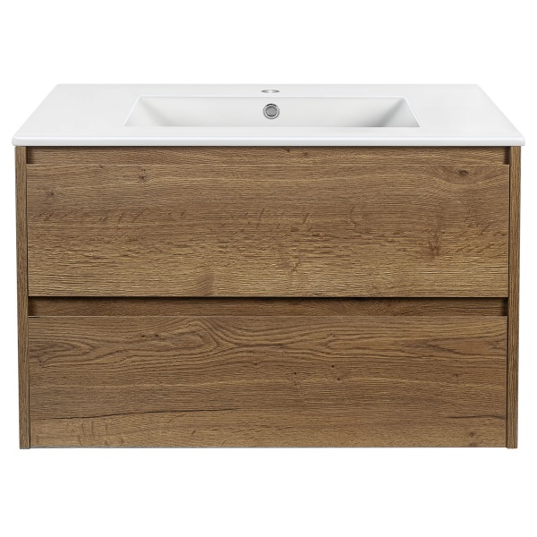 Тумба  подвесная Vincea Gio VMC-2G800TO 80 см  2 ящика цвет T.Oak 