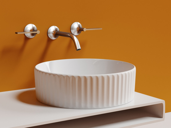 Раковина накладная круглая Ceramica Nova Element CN6057 фарфор цвет белый