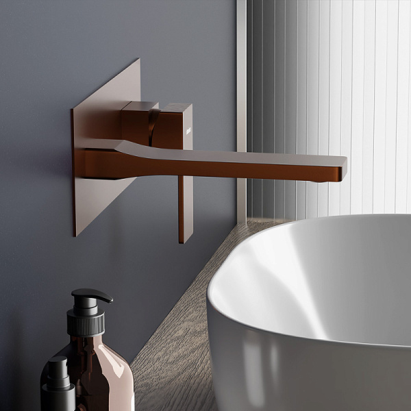 Смеситель для раковины Damixa Gala 530260500 розовое золото матовое