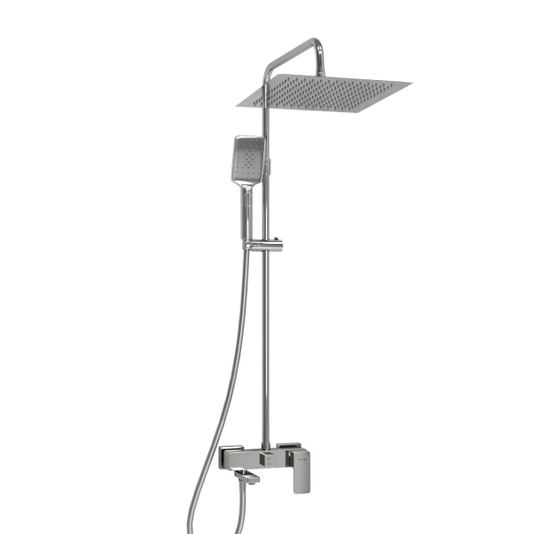 Душевая система со смесителем Wasserkraft  A177.118.126.087.CH монтаж настенная без термостата хром