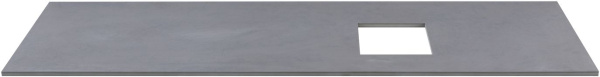 Столешница для ванной Allen Brau Infinity 1.21014.G 120 см керамогранит, цвет серый