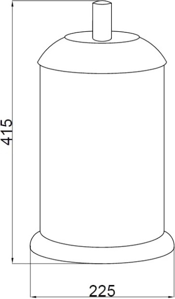 Ведро для мусора Boheme Murano 10914-W-CR напольное цвет Chrome