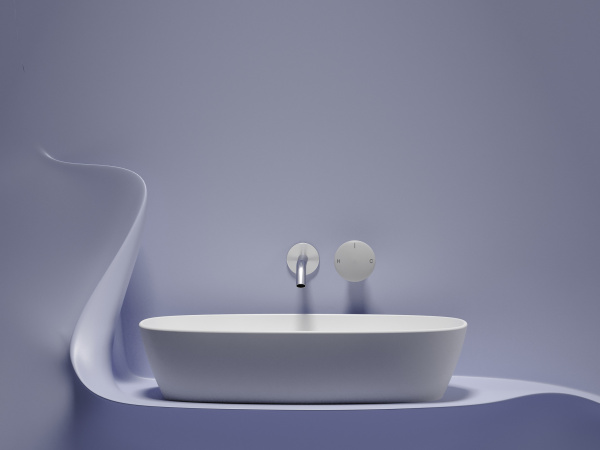 Раковина накладная овальная Ceramica Nova Element CN6049MW фарфор цвет белый матовый