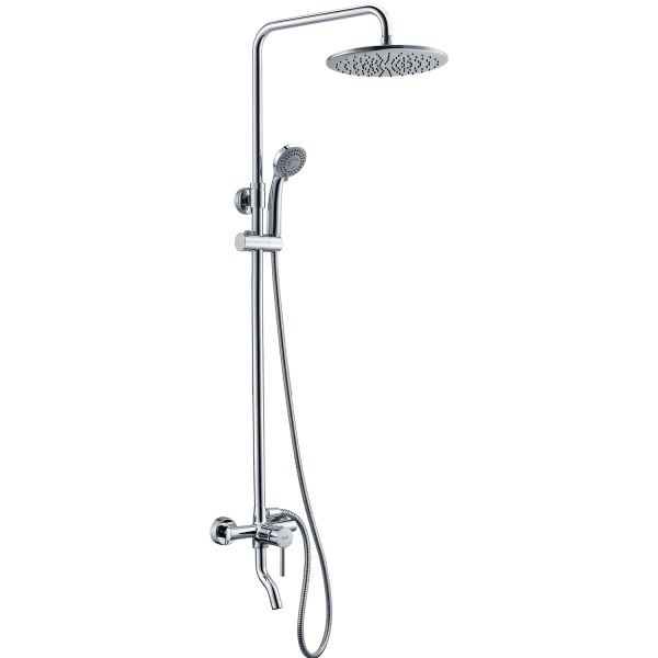 Душевая система со смесителем Wasserkraft  A14401 монтаж настенная без термостата хром