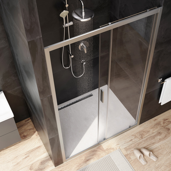 Душевая дверь Am.Pm Gem W90G-120-1-195MT 120 см стекла прозрачные, профиль хром