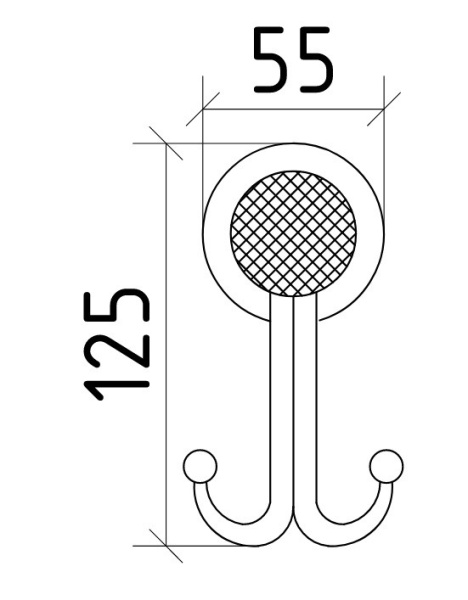 Крючок Boheme Royal Cristal 10926-CR настенный хром