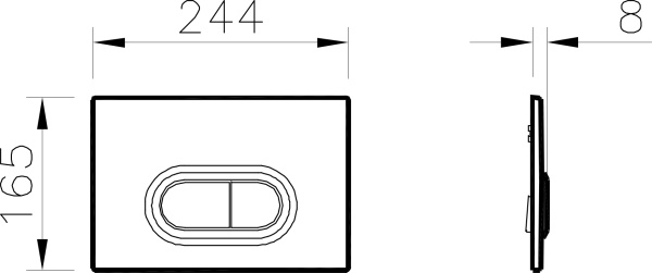 Кнопка смыва механическая VitrA Loop O 740-0940 цвет матовый хром