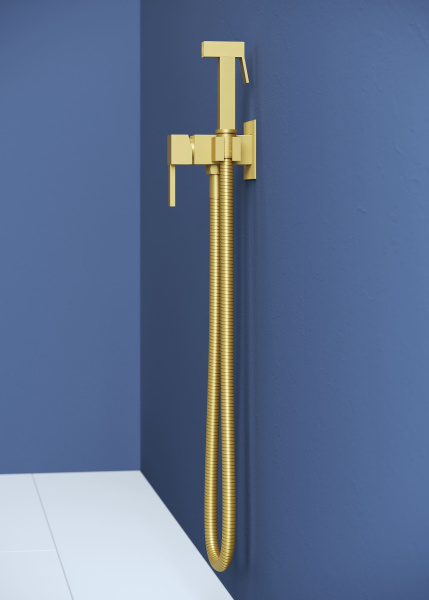 Гигиенический душ RGW Shower Panels 581408212-06 встраиваемый в стену золото Brush