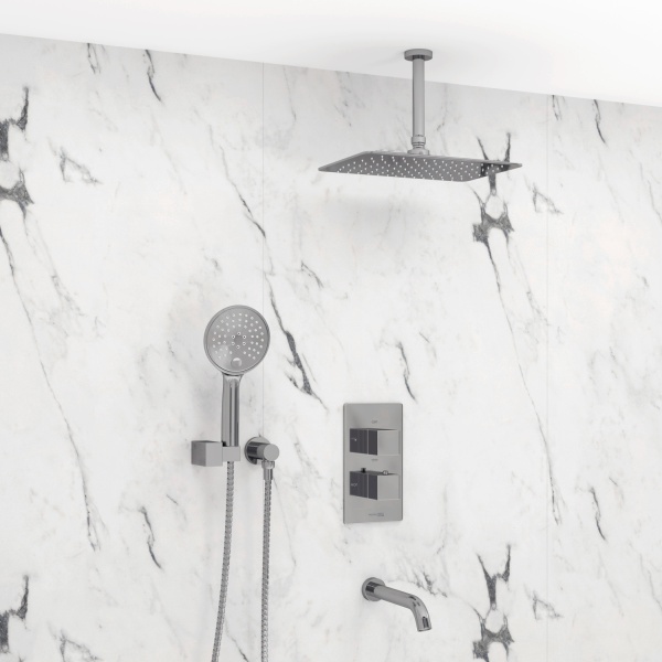 Душевая система со смесителем Wasserkraft  A171568 Thermo монтаж встраиваемая в стену с термостатом хром