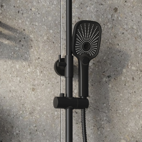 Душевая система со смесителем Grossman Advans 500.K35.09.210 монтаж настенная без термостата черный