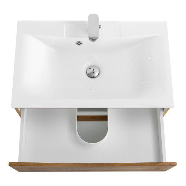 Тумба под раковину подвесная BelBagno Marino MARINO-650-2C-SO-RN-P 65 см  2 ящика цвет Rovere Nature 