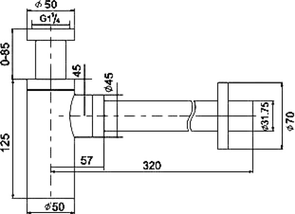 Сифон для раковины Boheme 609-GM