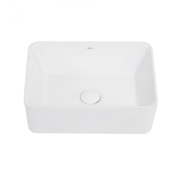 Раковина  прямоугольная Abber Rechteck AC2213 фаянс цвет белый