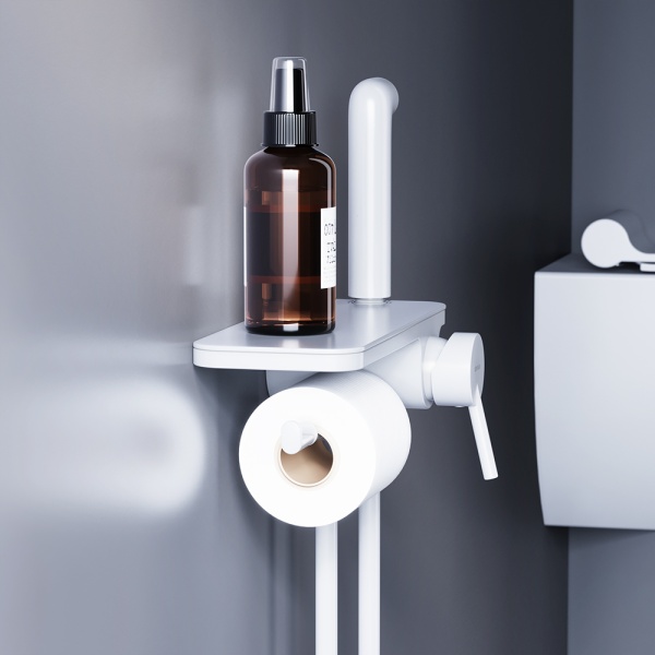 Гигиенический душ Damixa Jupiter 773500200 встраиваемый в стену белый матовый