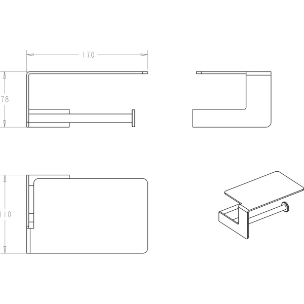 Держатель для туалетной бумаги Boheme Q 10941-B 