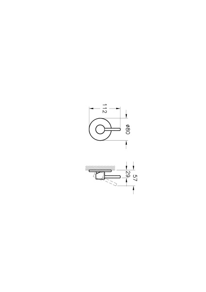 Смеситель для ванны или душа VitrA Stop valves A41457EXP настенный 
без термостата хром