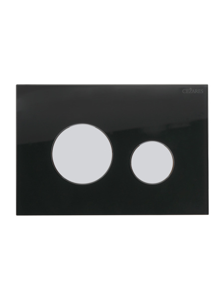 Кнопка смыва механическая Cezares Lux LUX-GN-01-C цвет черный-хром