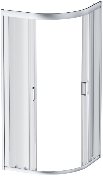 Душевой угол Am.Pm Gem W90G-401-100WT четверть круга  стекла прозрачные, профиль серебро