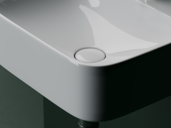 Раковина подвесная прямоугольная Ceramica Nova Aura CN2005 фарфор цвет белый