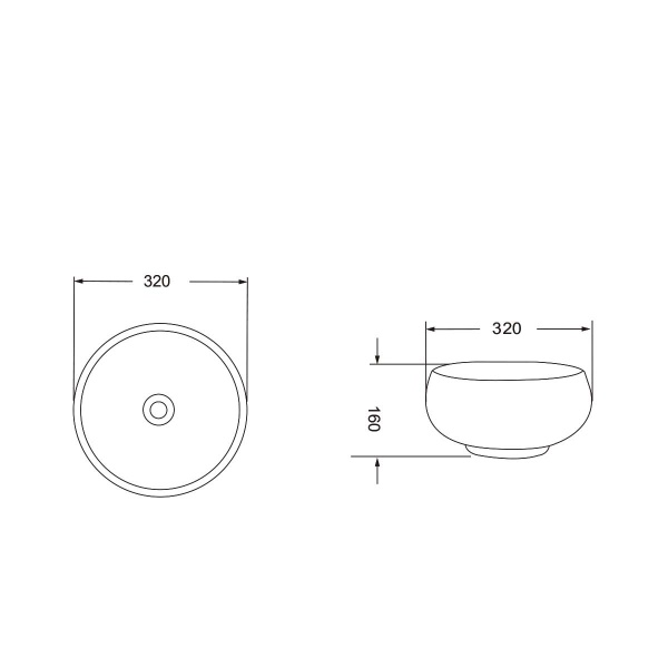 Раковина Vincea  VBS-203 накладная цвет белый