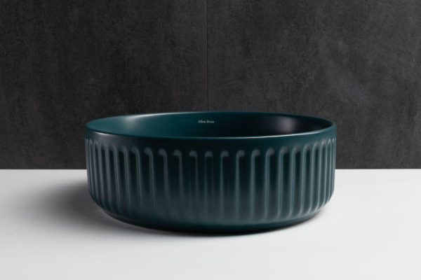 Раковина накладная круглая Allen Brau Fantasy 4.11032.PT керамика цвет зеленый