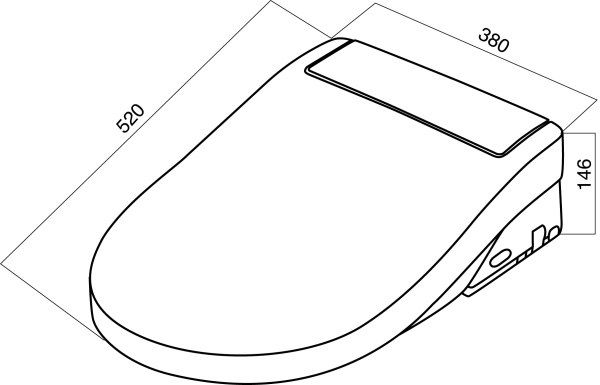 Крышка-биде Am.Pm  CCC7851WH цвет белый