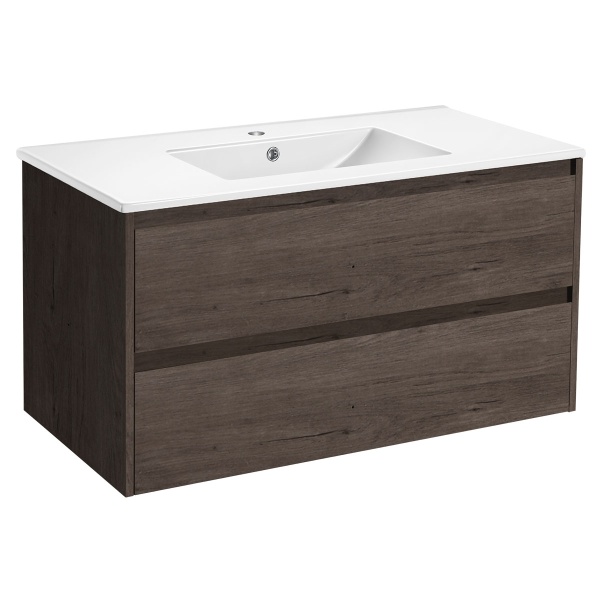 Тумба  подвесная Vincea Gio VMC-2G100RO 100 см  2 ящика цвет R.Oak 